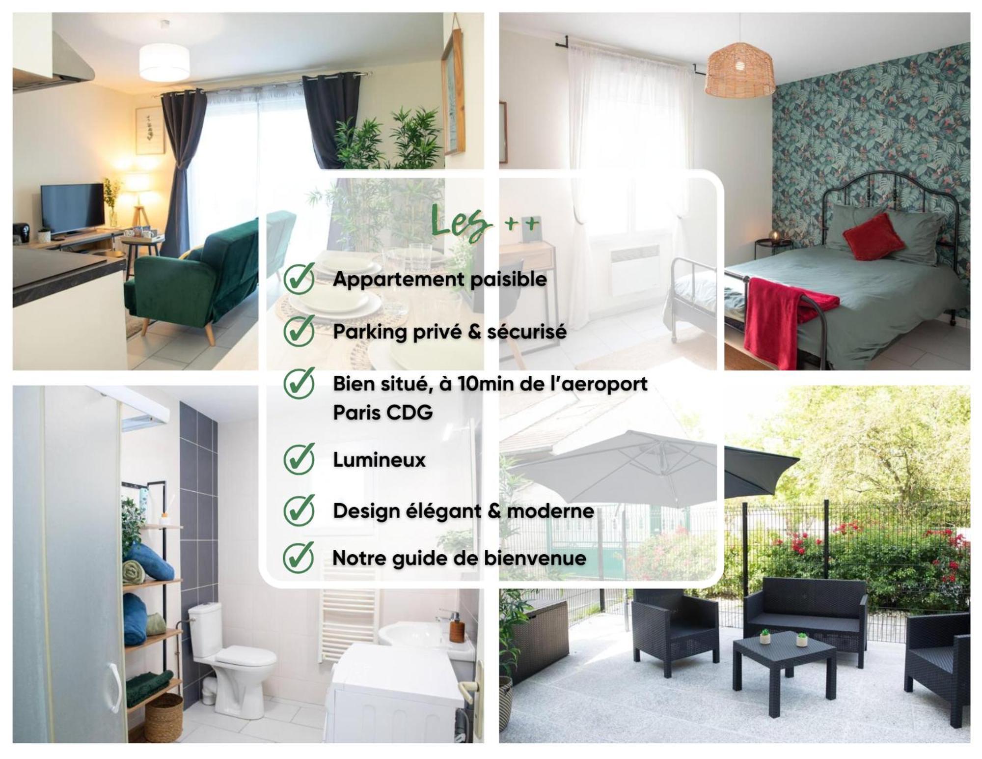 Ferienwohnung Djial - Proche De Cdg Et Du Parc Asterix Dammartin-en-Goele Exterior foto